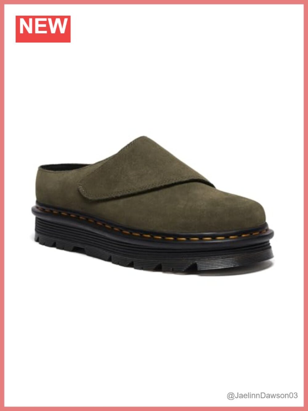 Dr. Martens Zebzag Anywair Mule Suede Platform Heel Comfort